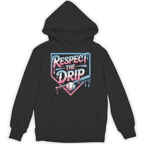 Respect The Drip Baseball Player Unisex Hoodie - Sportilla
