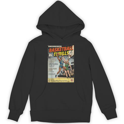 Retro Basketball Player Comic Book Style Dunker Graphic Unisex Hoodie - Bookorys DE