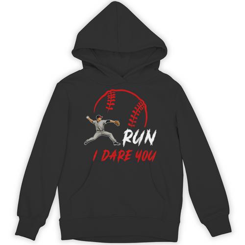 Run Steal I Dare You Humor Baseball Catcher Vintage Unisex Hoodie - Sportilla