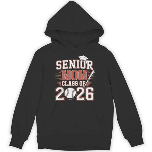 Senior Mom Class Of 2026 Graduate Baseball 2026 Graduation Unisex Hoodie - Sportilla