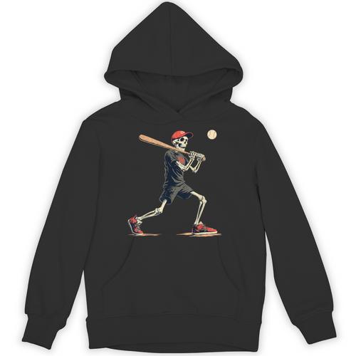 Skeleton Baseball Halloween Costume Men Boys Kids Unisex Hoodie - Sportilla