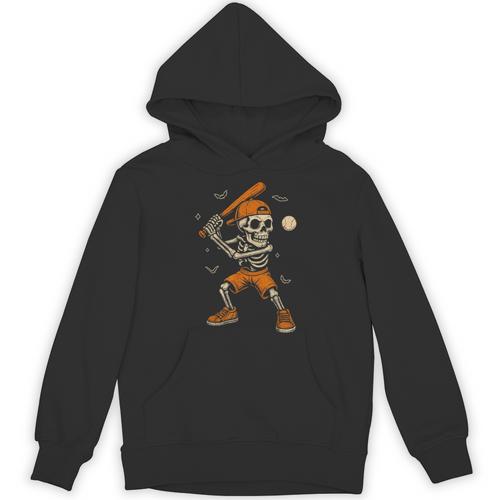 Skeleton Baseball Player Costume Halloween Men Boys Unisex Hoodie - Sportilla