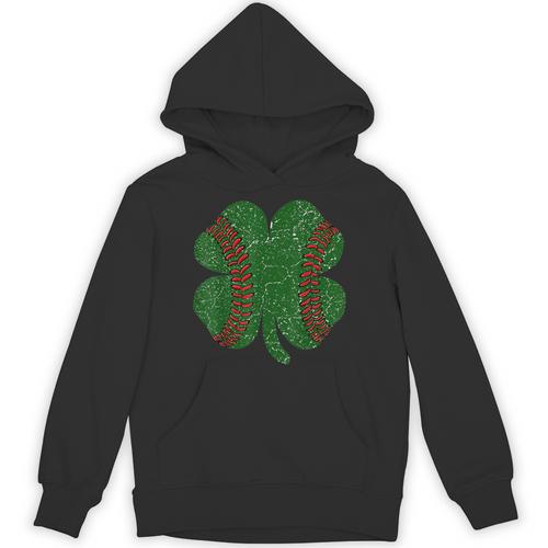 St Patricks Day Shamrock Baseball Saint Paddy's Unisex Hoodie - Sportilla