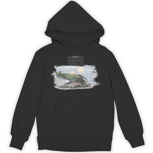 Star Wars The Book Of Boba Fett Slave 1 Portrait Unisex Hoodie - Bookorys