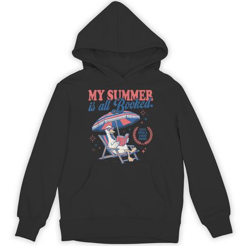 My Summer Is All Booked Silly-Goose Reading Book Bookish Unisex Hoodie - Bookorys