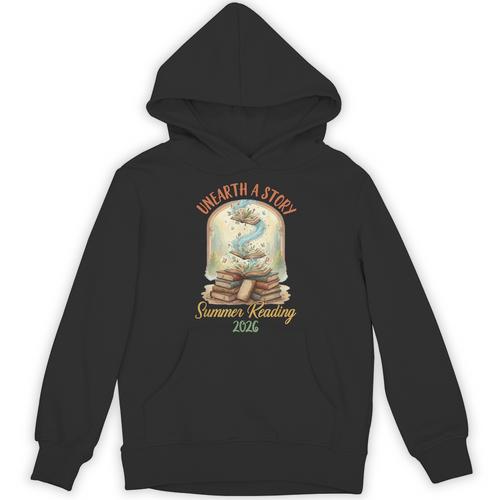 Summer Reading 2026 Book Aesthetic Library Unearth a Story Unisex Hoodie - Bookorys
