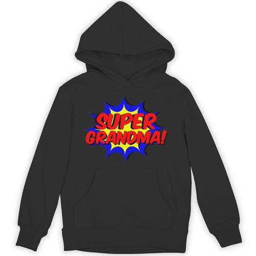 Super Grandma Comic Book Style Superhero Unisex Hoodie - Bookorys