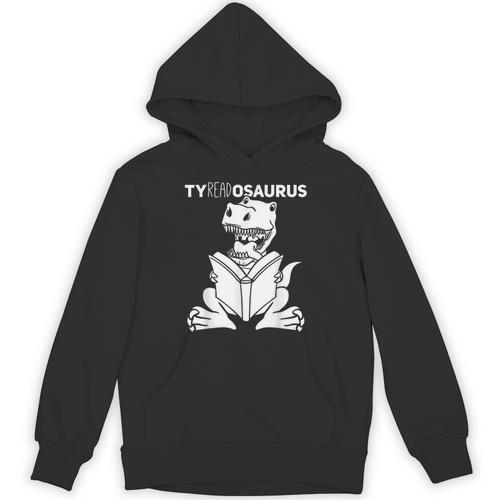 Teachersaurus Dinosaur Reading Book Reader Men Women Kids Unisex Hoodie - Bookorys
