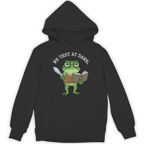 Test Day Grumpy Frog Book WE Test AT Dawn Fantasy Unisex Hoodie - Bookorys