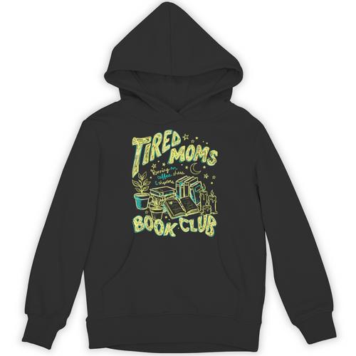 Tired Moms Book Club Running On Coffee Chaos Chapters Unisex Hoodie - Bookorys DE