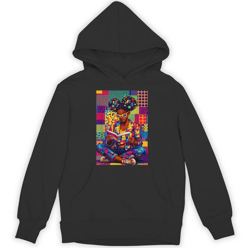 History Month Educated Black Women Girls Reading Book Unisex Hoodie - Bookorys CA