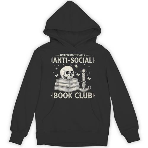 Unapologetically Anti-Social Book Club Introvert Reader Unisex Hoodie - Bookorys