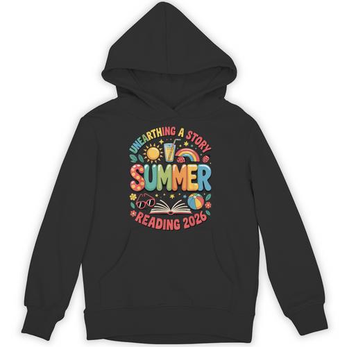 Unearth a Story Summer 2026 Summer Reading Program Book Unisex Hoodie - Bookorys