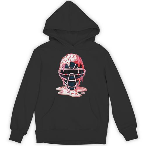 Valentine Baseball Catcher Mask Ice Cream Drip Tee For Boys Unisex Hoodie - Sportilla