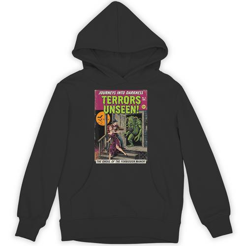 Vintage Horror Comic Book Cover Terrors Unseen Swamp Monster Unisex Hoodie - Bookorys