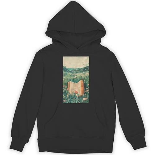Watercolor Vintage Book Vintage Book Nature Unisex Hoodie - Bookorys AU