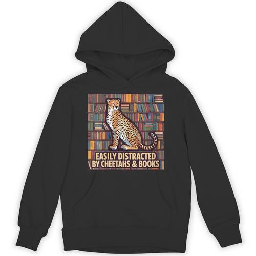 Women's Cheetah Face Women Cheetah Print Stuff Books Nerds Cheetah Unisex Hoodie - Bookorys
