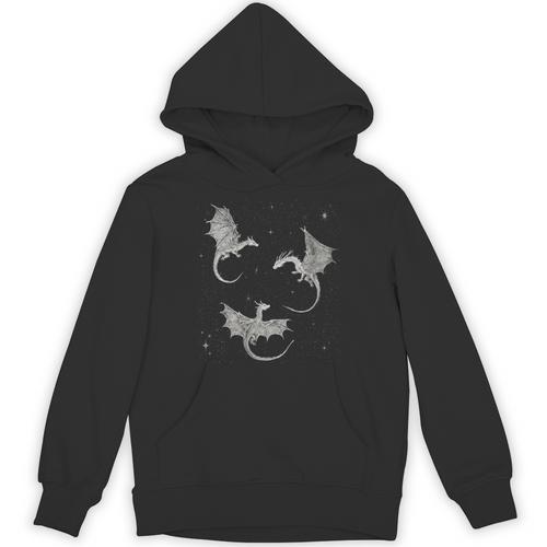 Women's Flying Dragon Fantasy Reader For Bookworm Book Lovers Unisex Hoodie - Bookorys AU