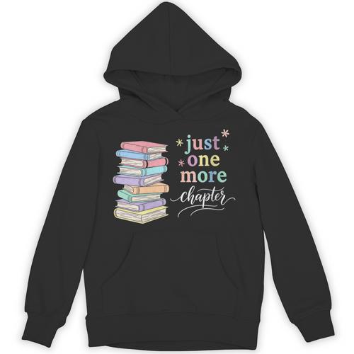 Women's Just One More Chapter Cozy Pastel Bookworm Cute Book Reader Unisex Hoodie - Bookorys
