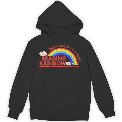 Women's Retro Rainbow Take A Look It's In A Book Reading Bookworm Unisex Hoodie - Bookorys DE