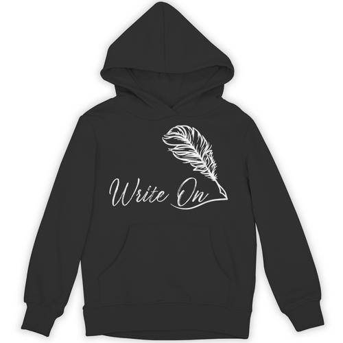 Write On Novelist Book Writer Quill Writing Unisex Hoodie - Bookorys