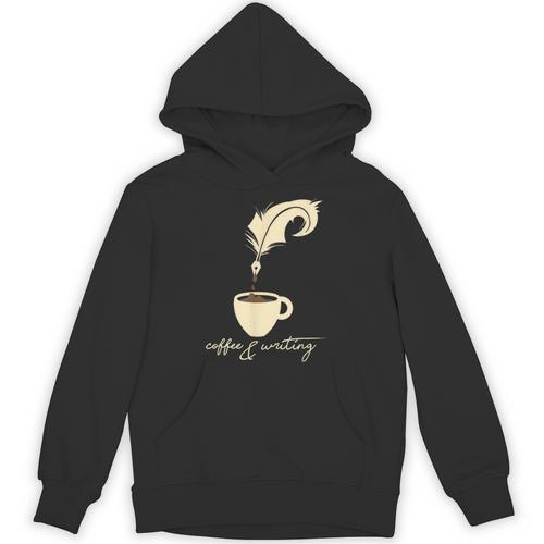Writer I Author I Book Literature I Coffee And Writing Unisex Hoodie - Bookorys