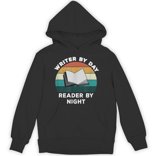 Writer By Day Reader By Night Write Cool Book Lover Unisex Hoodie - Bookorys DE