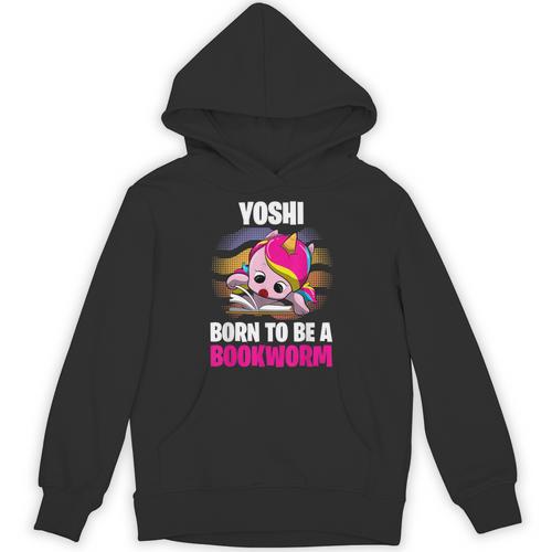 Yoshi Born To Be A Bookworm Personalized Unisex Hoodie - Bookorys DE