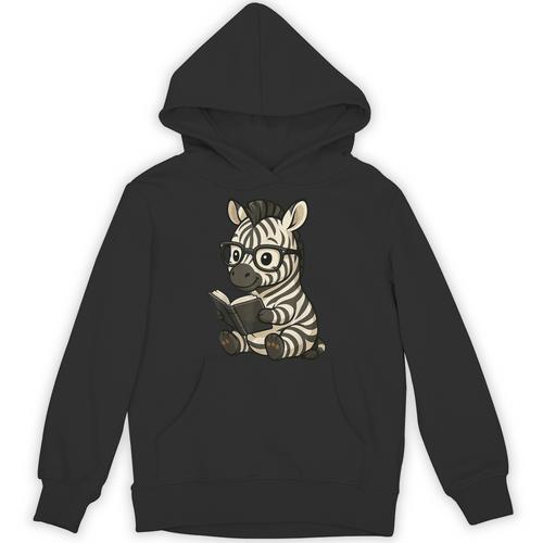 Zebra Reading Book Lover Unisex Hoodie - Bookorys