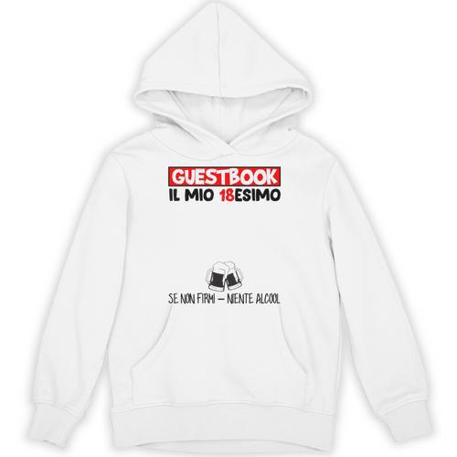 18 Birthday Guest Book 18 Years Unisex Hoodie - Bookorys UK