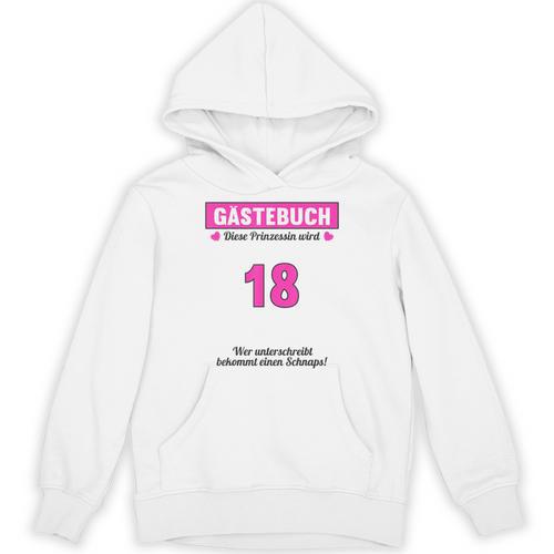18th Birthday Guest Book Party 18 Years Unisex Hoodie - Bookorys