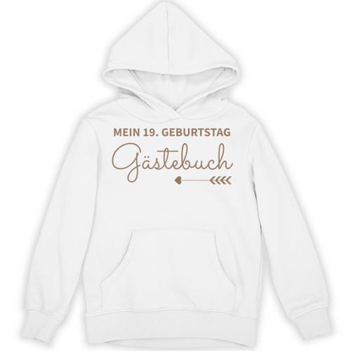 19th Birthday 19 Years Party Guest Book Unisex Hoodie - Bookorys