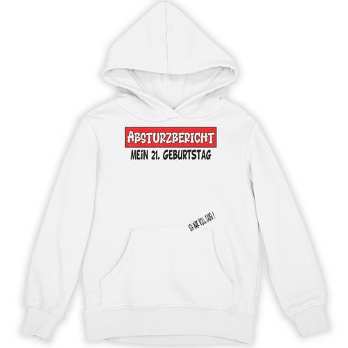 21st Birthday Guest Book Unisex Hoodie - Bookorys DE