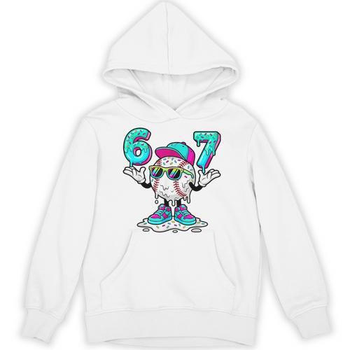67 Baseball Drip Ice Cream 67 Baseball Men Boy Kids Unisex Hoodie - Sportilla