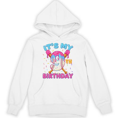9th Birthday Baseball 9 Year Old Ice Cream Drip Boy Baseball Premium Tri-Blend Unisex Hoodie - Sportilla