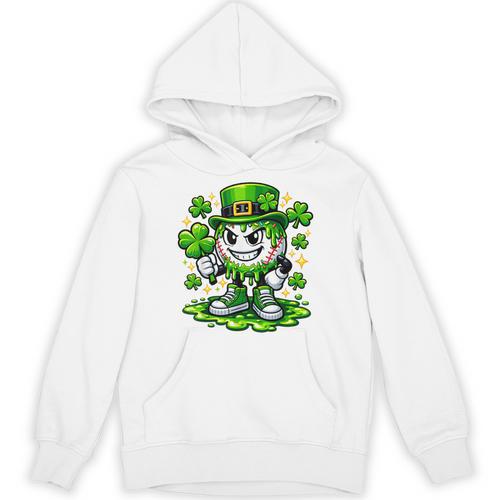Baseball Drip Icecream Apparel Youth Boy St Patrick Day Unisex Hoodie - Sportilla