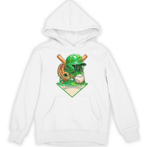 Baseball Life Style Ice Cream Drip Green Premium Tri-Blend Unisex Hoodie - Sportilla