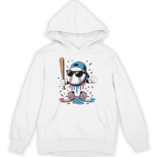 Baseball Lifestyle Apparel Youth Baseball Ice Cream Drip Unisex Hoodie - Sportilla
