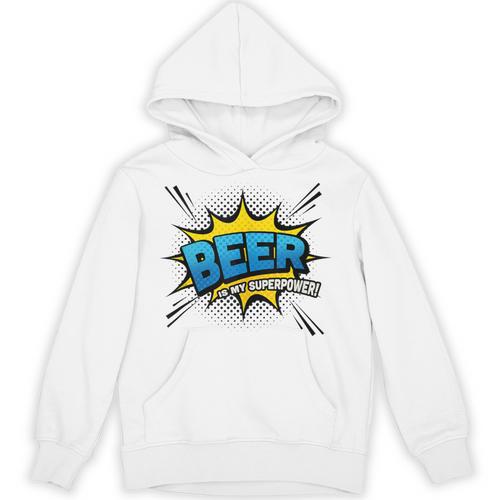 Beer Is My Superpower Comic Book Unisex Hoodie - Bookorys
