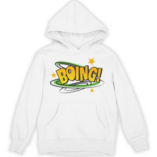 BOING Pop Art Comic Book Speech Bubbles Street Graffiti Art Unisex Hoodie - Bookorys