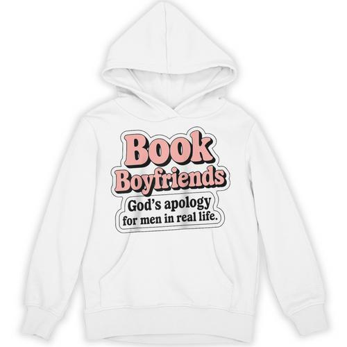 Book Boyfriends – Romance Reader Raglan Baseball Tee Unisex Hoodie - Bookorys CA