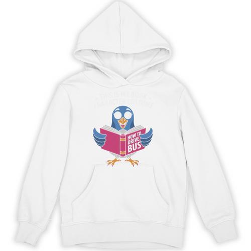 This Is My Book Character Costume Cute Pigeon Kids Reading Unisex Hoodie - Bookorys DE