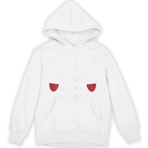 My Book Club Reads Between The Wines Reading Lover Unisex Hoodie - Bookorys