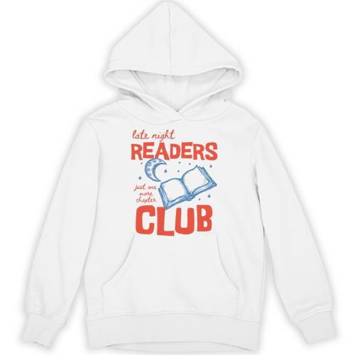 Book Late Night Readers Club Bookish Bookworm Reading Premium Tri-Blend Unisex Hoodie - Bookorys DE