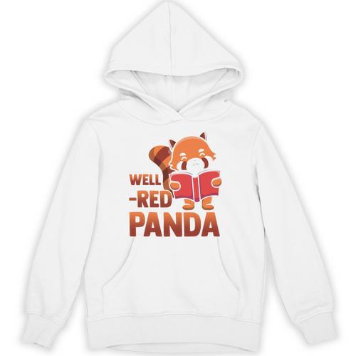 Book Nerd Well Red Panda Cute Bear Book Nerd Zookeeper Unisex Hoodie - Bookorys