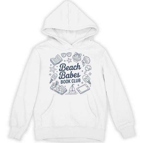 Bookish Reading Beach Babes Book Club Unisex Hoodie - Bookorys UK
