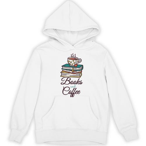 Books And Coffee Unisex Hoodie - Bookorys