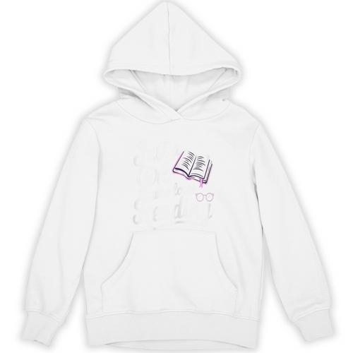 Books Lovers Just A Girl Who Loves Reading Book Worm Kids Unisex Hoodie - Bookorys