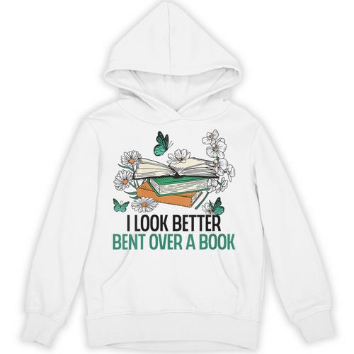I Like My Books Spicy And My Coffee Icy Introvert Bookworm Unisex Hoodie - Bookorys