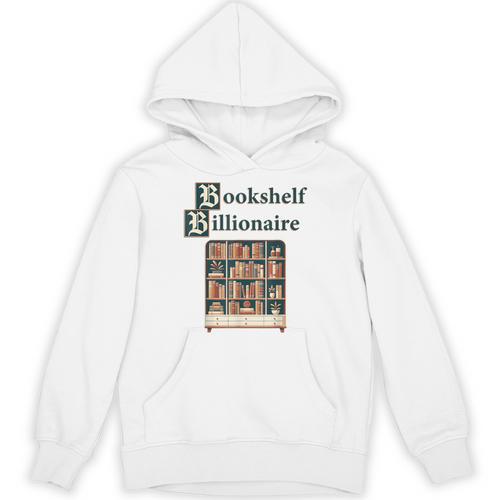Bookshelf Wealth Billionaire Book Collector Collection Unisex Hoodie - Bookorys AU